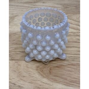 FENTON FRENCH OPALESCENT HOBNAIL TOOTHPICK HOLDER‎ ( A. J. Beatty Mfg) #14